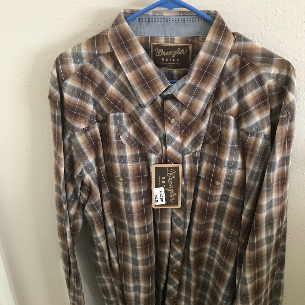 Wrangler Retro NWT Pearl Snap Shirt -XXL